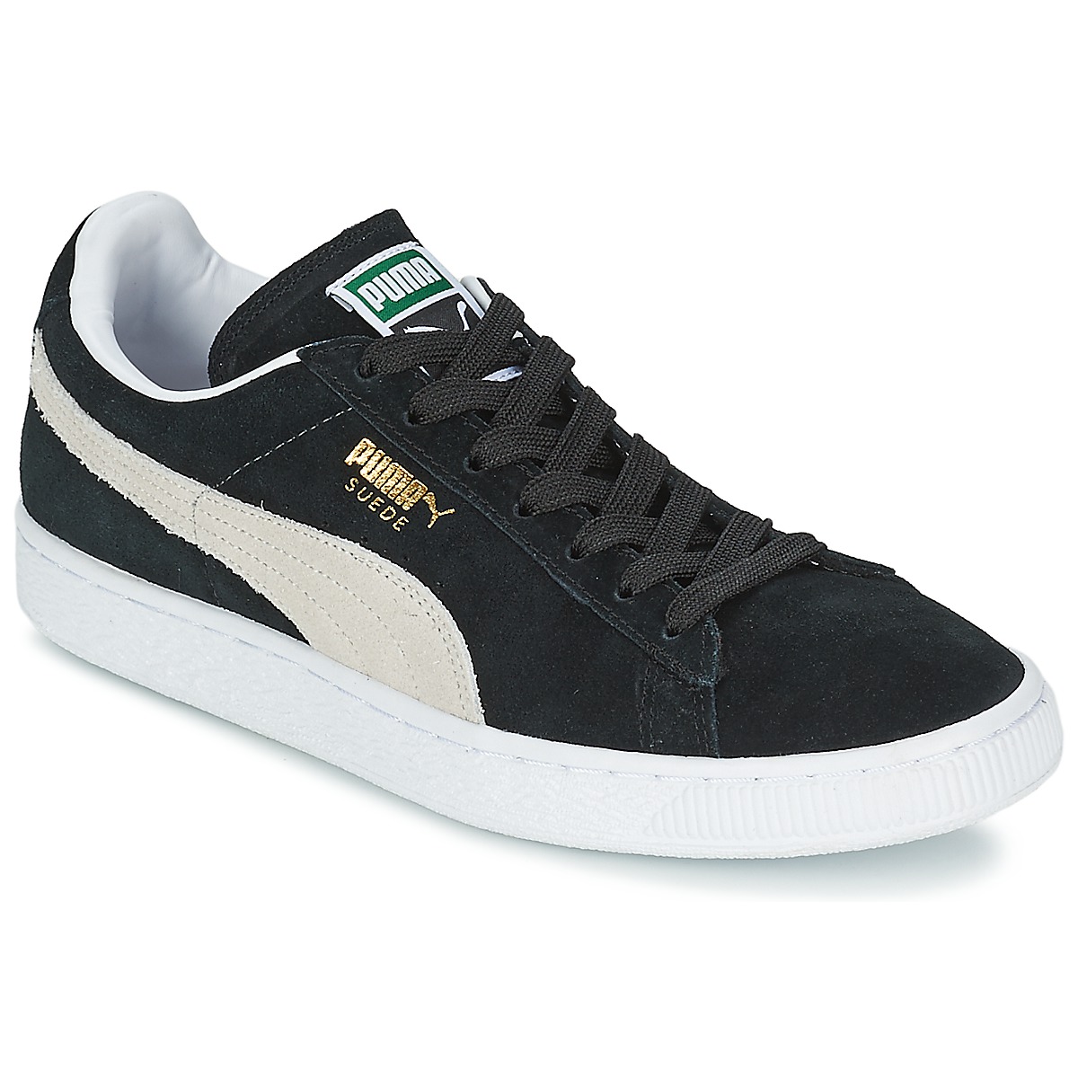 Puma SUEDE CLASSIC Black / White - Fast delivery | Spartoo Europe ! - Shoes  Low top trainers 64,00 €
