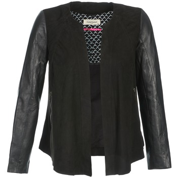 material Women Leather jackets / Imitation leather Naf Naf COCOTTE Black