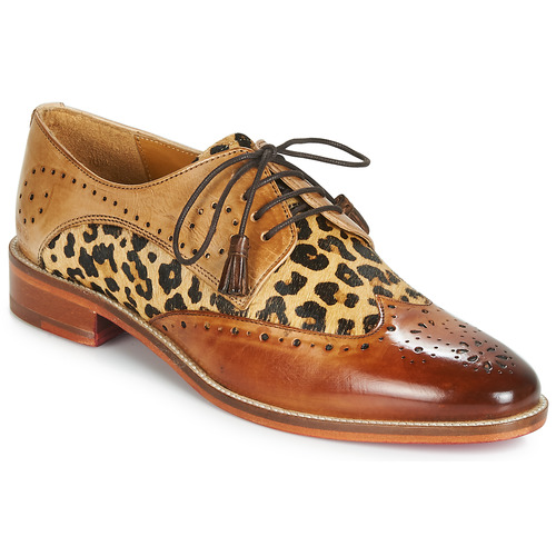 Shoes Women Derby shoes Melvin & Hamilton BETTY-4 Brown / Leopard