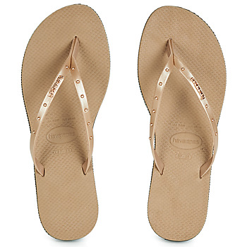 Shoes Women Flip flops Havaianas YOU MAXI Pink / Gold