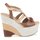 Shoes Women Sandals Moschino Cheap & CHIC STERLIZIA Beige-brown