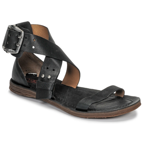 / A.S.98 CROISE Black - Fast delivery | Spartoo Europe ! - Shoes Sandals Women