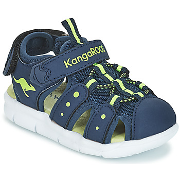 Shoes Boy Sandals Kangaroos K-MINI Marine / Yellow