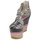 Shoes Women Sandals Etro 3467 Grey / Black / Violet
