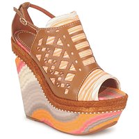 Shoes Women Sandals Missoni TM22 Brown / Orange