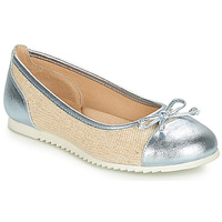 Shoes Girl Ballerinas André RIVAGE Blue / Beige