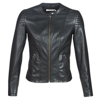material Women Leather jackets / Imitation leather Naf Naf CLIM Black