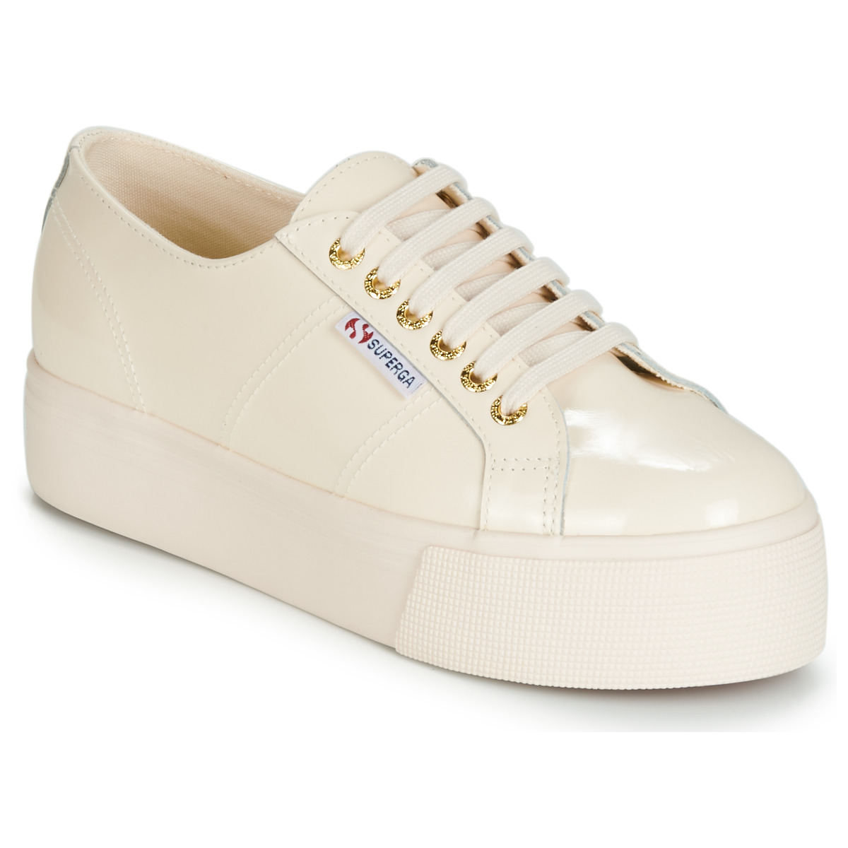 Superga 2790 LEAPATENT Ecru - Fast delivery | Spartoo Europe ! - Shoes Low  top trainers Women 82,40 €