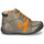 Shoes Boy Mid boots GBB OVELO Grey / Ocre tan
