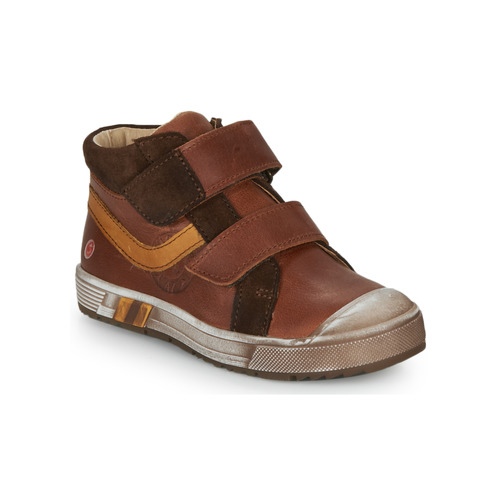 Shoes Boy High top trainers GBB OMALLO Brown