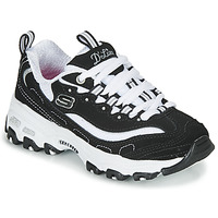 Shoes Girl Low top trainers Skechers D'LITES Black / White