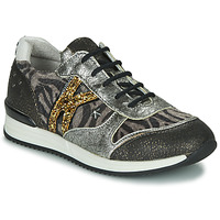 Shoes Girl Low top trainers Ikks WHITNEY Grey / Gold