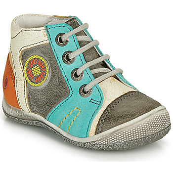 Shoes Boy Mid boots GBB MONTGOMERY Grey / Blue