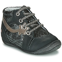 Shoes Girl Mid boots GBB NOEMIE Black / Silver