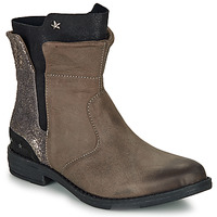 Shoes Girl Mid boots Ikks PAMELA Taupe / Gold