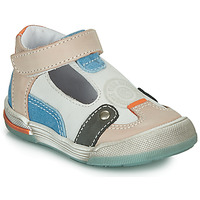 Shoes Boy Sandals GBB PERCEVAL White / Beige / Blue
