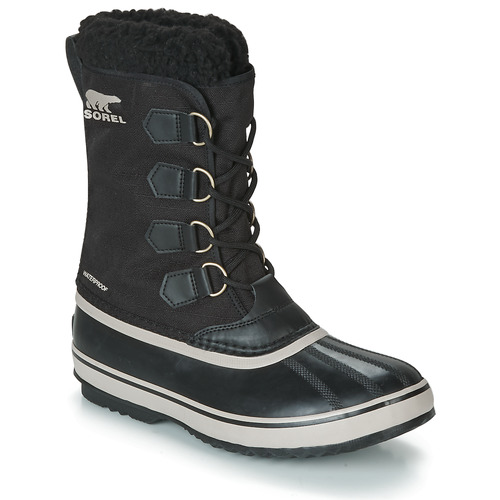 sorel pac nylon snow boots in black