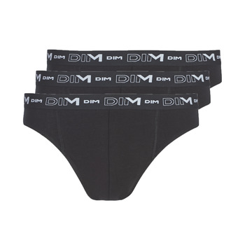 Underwear Men Underpants / Brief DIM COTON STRETCH X3 Black