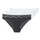 Underwear Women Knickers/panties DIM COTON FEMININE X3 Black / White