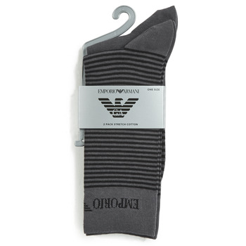 Accessorie Men Socks Emporio Armani CC114-PACK DE 2 Grey