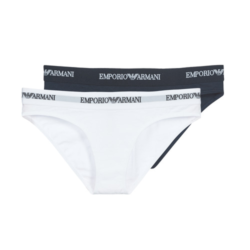 Emporio Armani CC317-PACK DE 2 White / Marine - Fast delivery | Spartoo  Europe ! - Underwear Knickers/panties Women 38,40 €