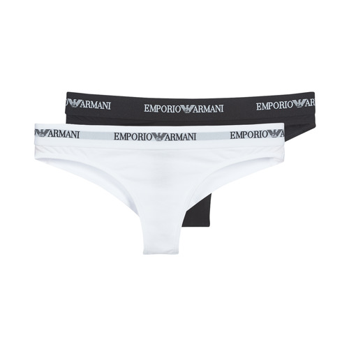 Emporio Armani CC317-PACK DE 2 White / Black - Fast delivery | Spartoo  Europe ! - Underwear Knickers/panties Women 38,40 €