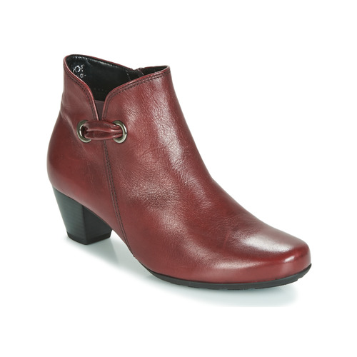 gabor red ankle boots