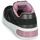 Shoes Girl High top trainers Geox J XLED GIRL Black / Pink / Led