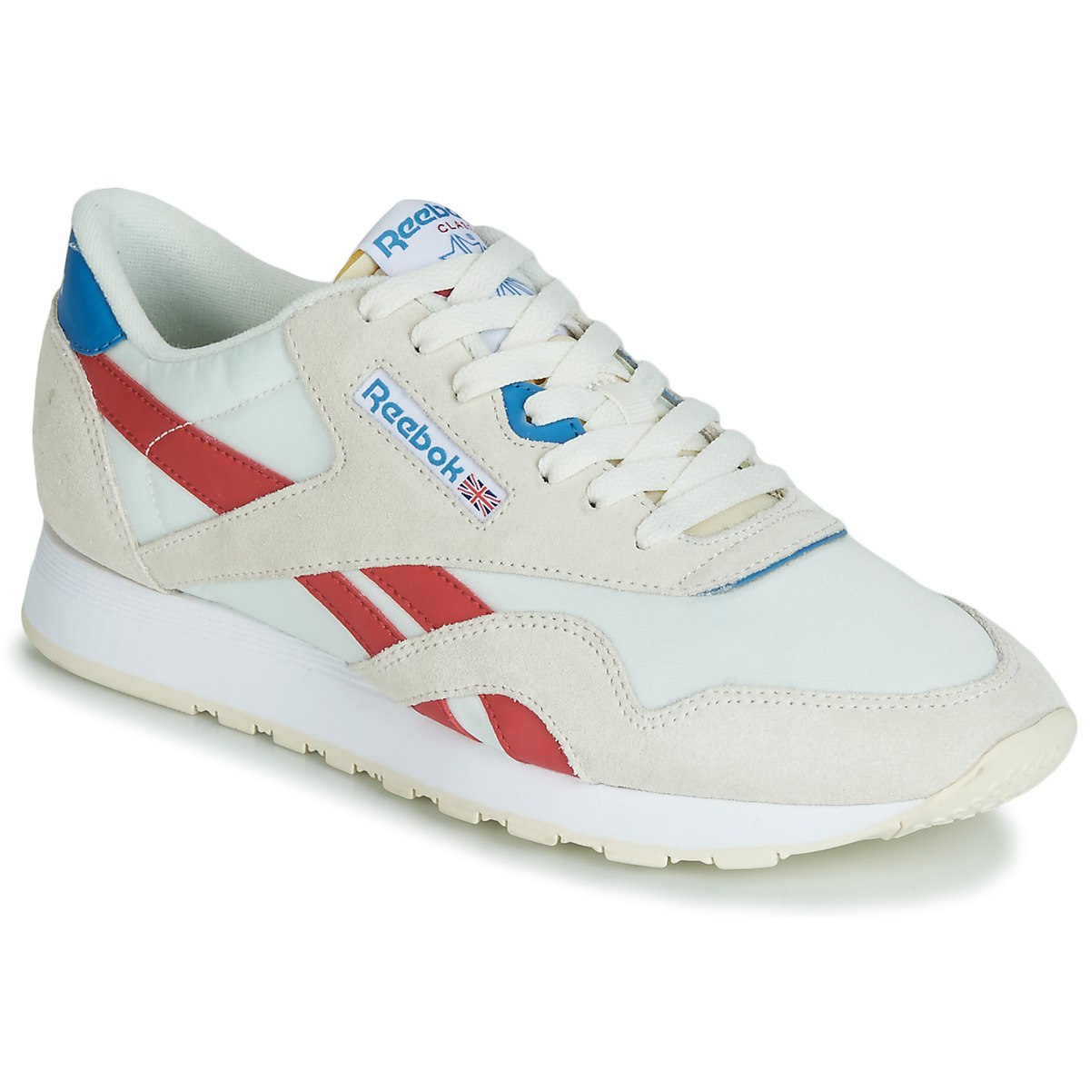 Reebok Classic CL NYLON Beige / Red - Fast delivery | Spartoo Europe ! -  Shoes Low top trainers 59,96 €