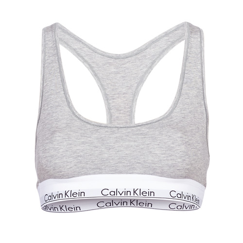 Calvin Klein Jeans MODERN COTTON UNLINED BRALETTE Grey - Fast delivery |  Spartoo Europe ! - Underwear Sports bras Women 38,00 €