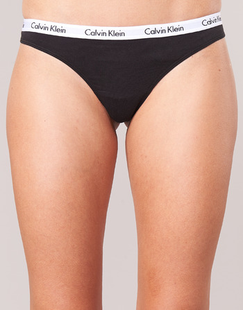 Calvin Klein Jeans CAROUSEL THONG X 3 Black - Fast delivery