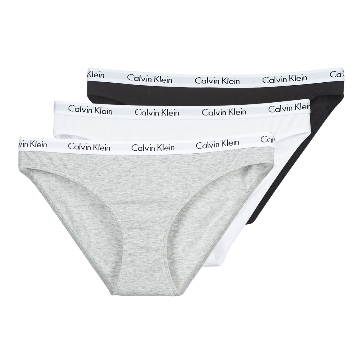 Calvin Klein Jeans CAROUSEL BIKINI X 3 Black / White / Grey / Mottled -  Fast delivery | Spartoo Europe ! - Underwear Knickers/panties Women 47,00 €
