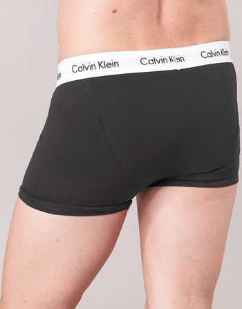 Calvin Klein Jeans COTTON STRECH LOW RISE TRUNK X 3 Black / White / Grey /  Mottled - Free delivery