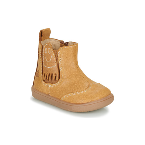 Shoes Boy Mid boots Citrouille et Compagnie LOKO Camel