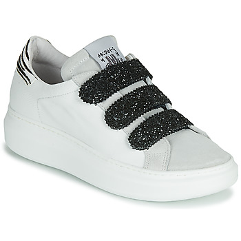Shoes Women Low top trainers Meline SCRATCHO White / Glitter