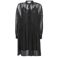 material Women Short Dresses Replay W9525-000-83494-098 Black