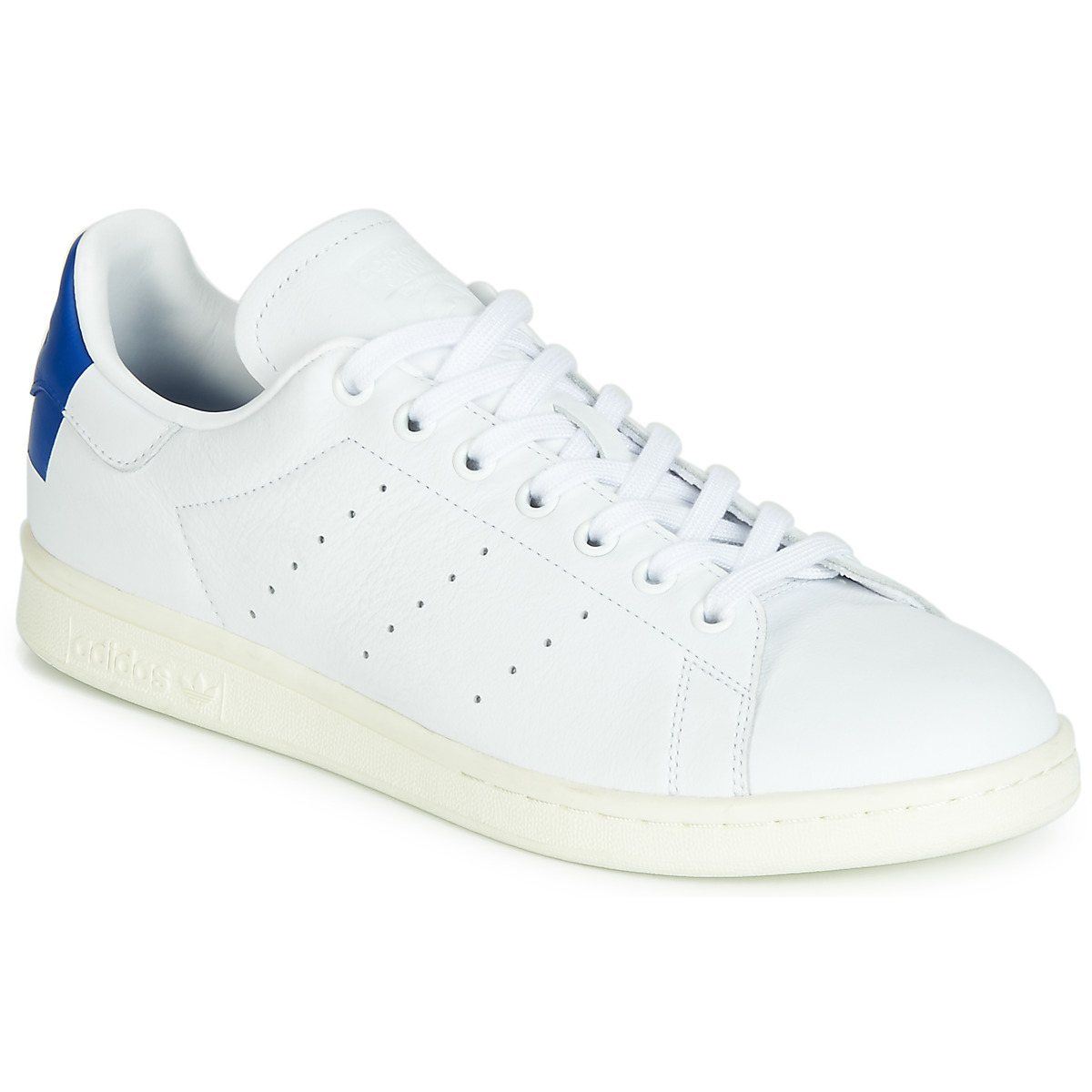 adidas Originals STAN SMITH White / Blue - Fast delivery | Spartoo Europe !  - Shoes Low top trainers 79,96 €