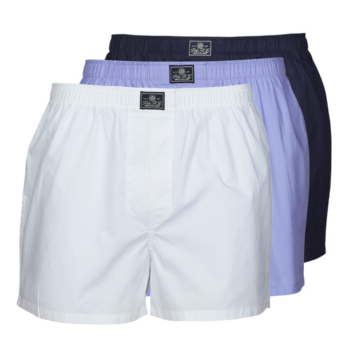 Polo Ralph Lauren OPEN BOXER 3 PACK White / Blue / Marine - Fast delivery