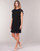 Clothing Women Short Dresses Lauren Ralph Lauren RUFFLED GEORGETTE DRESS Black