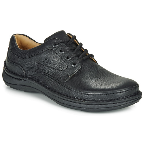 Black Leather Mens Shoes Clarks Nature Three 