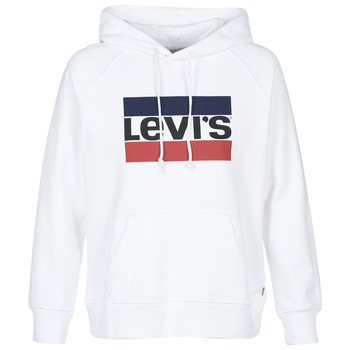 material Women sweaters Levi's GRAPHIC SPORT HOODIE White