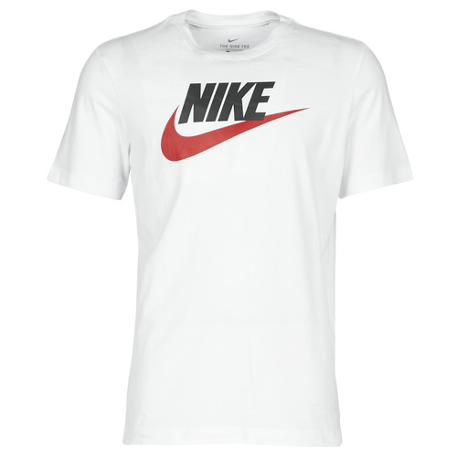 Nike M NSW TEE ICON FUTURA White - Fast delivery | Spartoo Europe ! -  material short-sleeved t-shirts Men 20,00 €