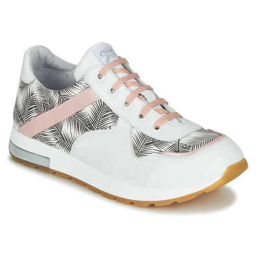 Shoes Girl Low top trainers GBB LELIA White / Black / Pink