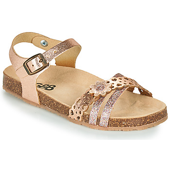 Shoes Girl Sandals GBB PANORA Pink / Gold