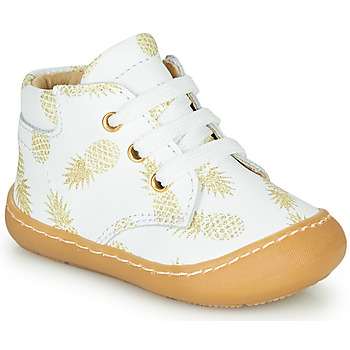 Shoes Girl High top trainers GBB ATARINA White / Gold