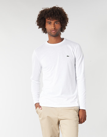 Clothing Men Long sleeved shirts Lacoste TH6712 White