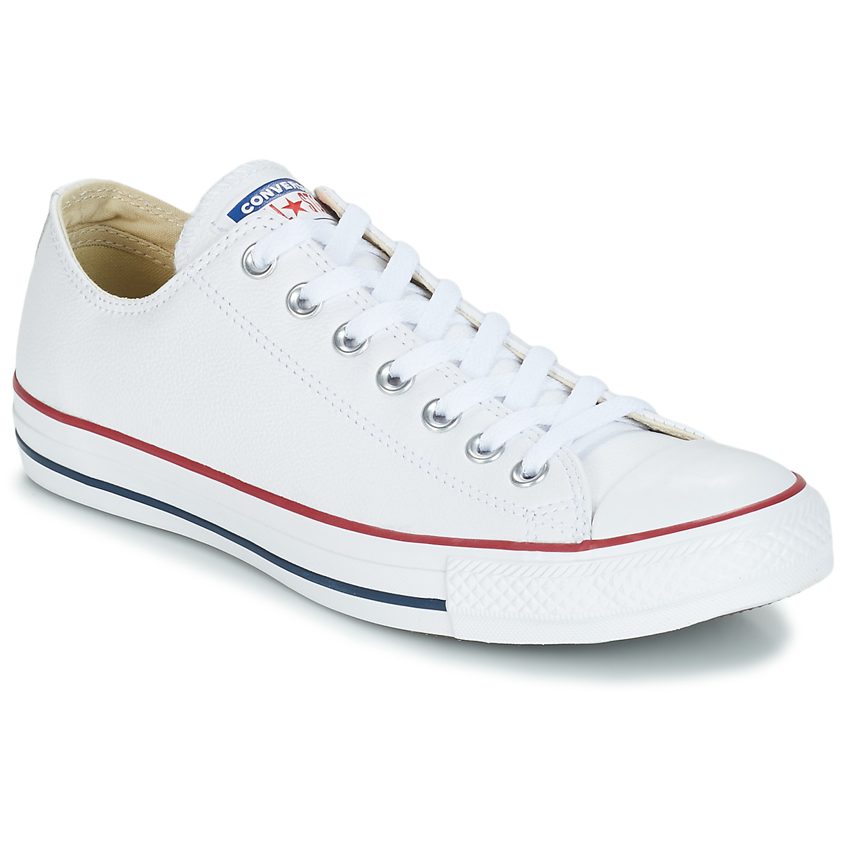 all star leather white
