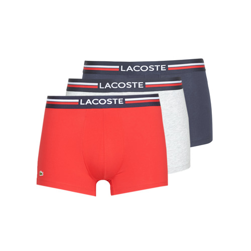 Lacoste 5H3386-W34 Marine / Grey / Red - Fast delivery | Spartoo Europe - Underwear Boxer shorts 53,00 €