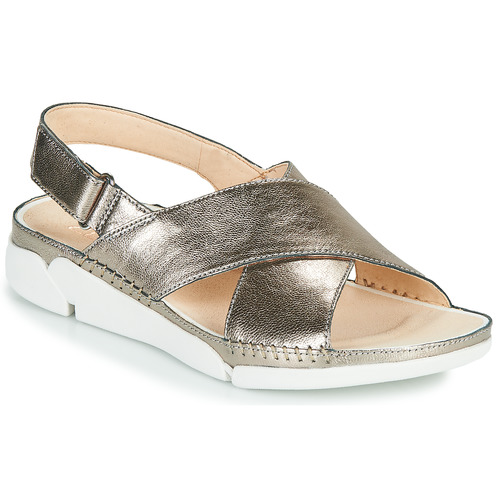 Anbefalede fordel Fare Clarks Tri Alexia Silver - Fast delivery | Spartoo Europe ! - Shoes Sandals  Women 79,20 €