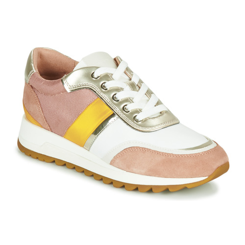 Discrepancia Fresco Hospitalidad Geox D TABELYA Pink / White / Yellow - Fast delivery | Spartoo Europe ! -  Shoes Low top trainers Women 110,40 €
